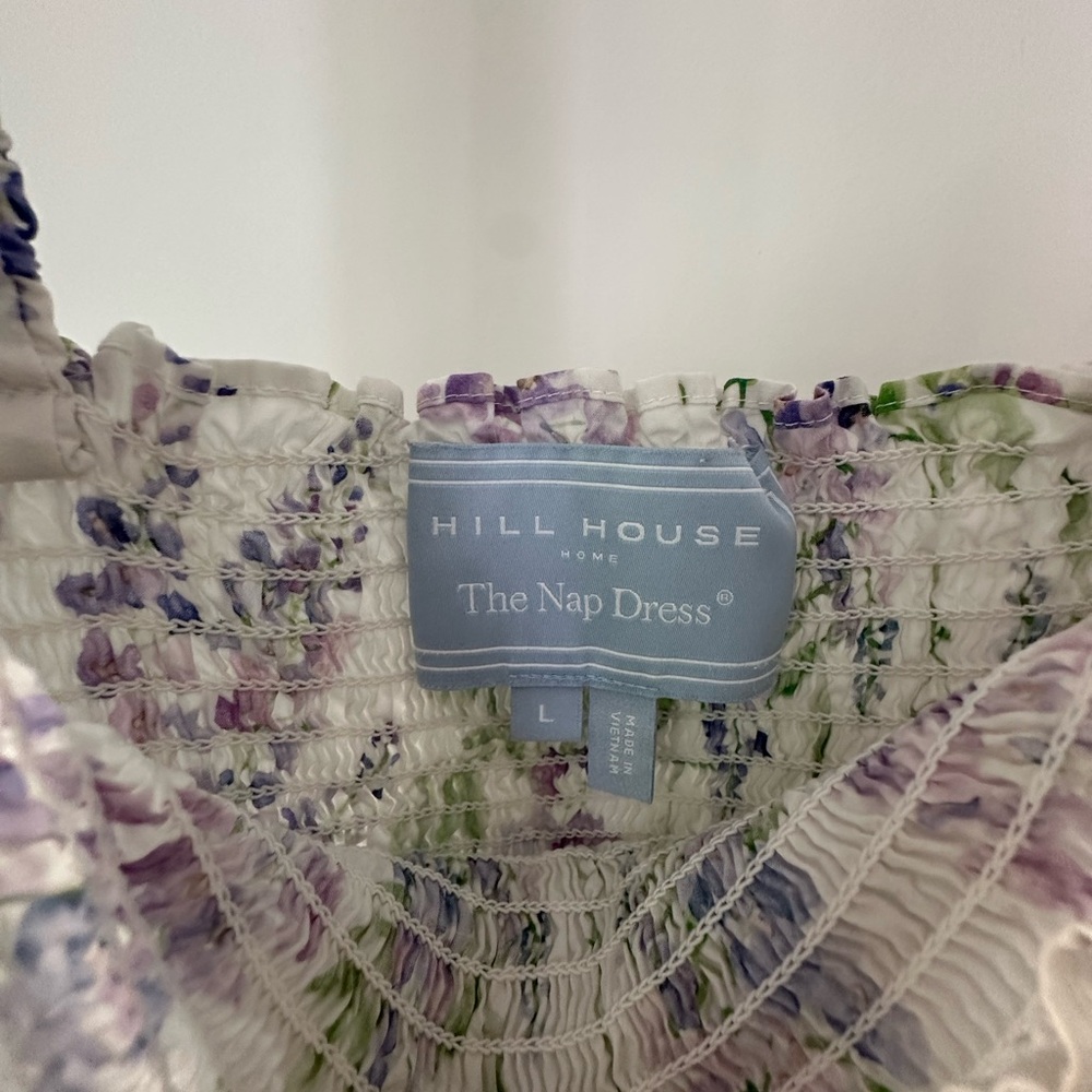 Hill House Floral Nap Dress with Purple and Green - Picture 3 of 3